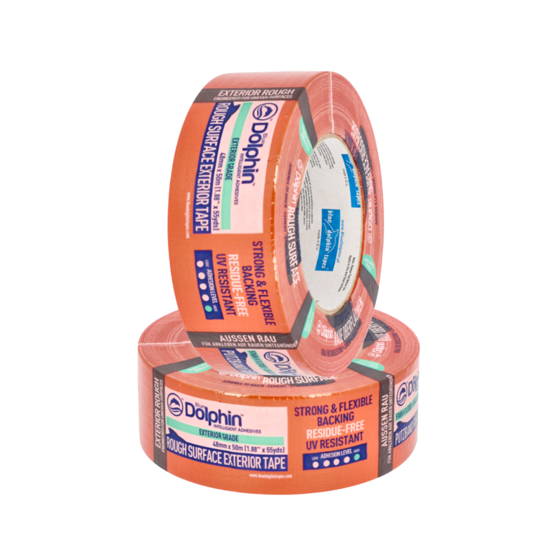 Малярський скотч (малярська стрічка) BLUE DOLPHIN  ROUGH SURFACE  48мм*50м (03-1-03-EN)