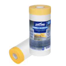 Захисна плівка Mustang MASKING ROLLER із малярною стрічкою  30м*2700мм (МR270030)