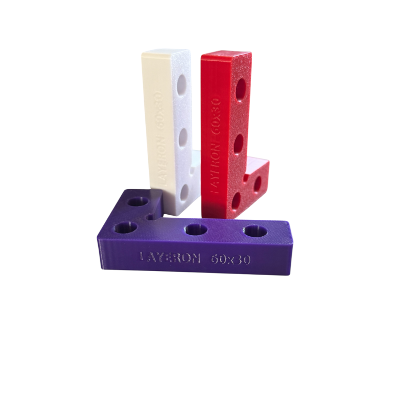 Кутник (кутик) для фіксації плитки Layeron 60×30 мм (KUT6030T)