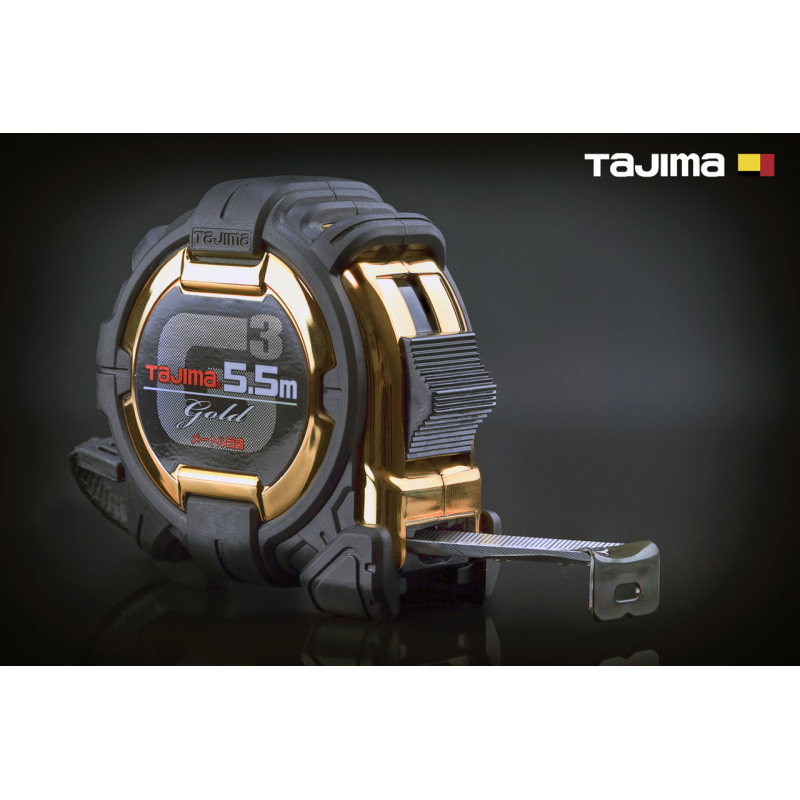 Рулетка будівельна 5,5м х 19мм TAJIMA G3 LOCK ударостійка