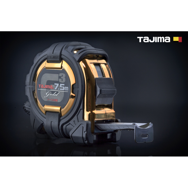 Рулетка будівельна 7,5м х 25мм TAJIMA G3 LOCK ударостійка