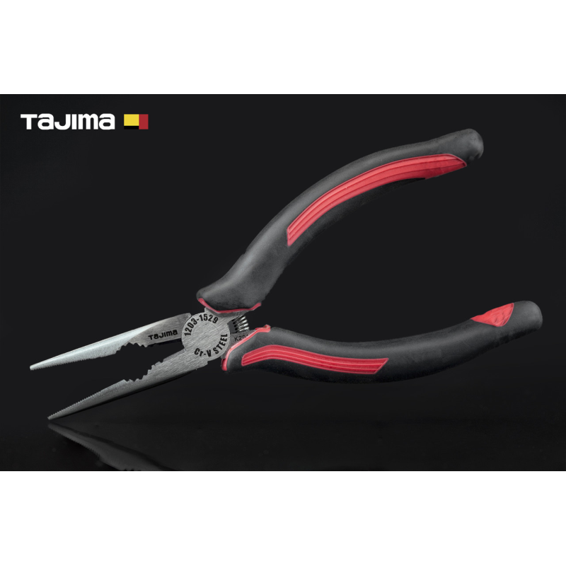 Плоскогубці (довгогубці) 160 мм TAJIMA Premium з ріжучим лезом