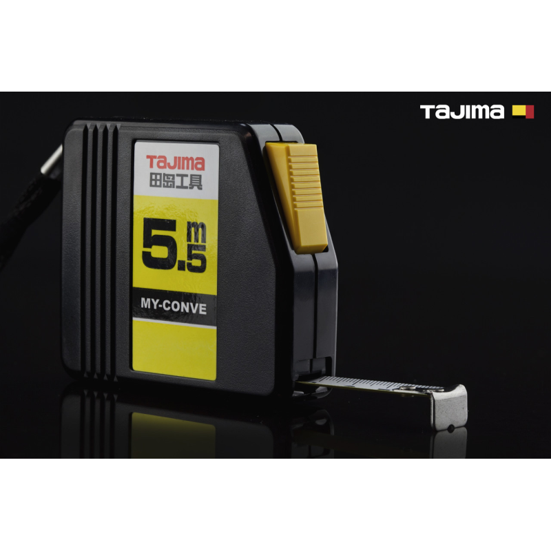 Рулетка будівельна 5,5м х 13мм TAJIMA (Японія) MY-CONVE MY-55