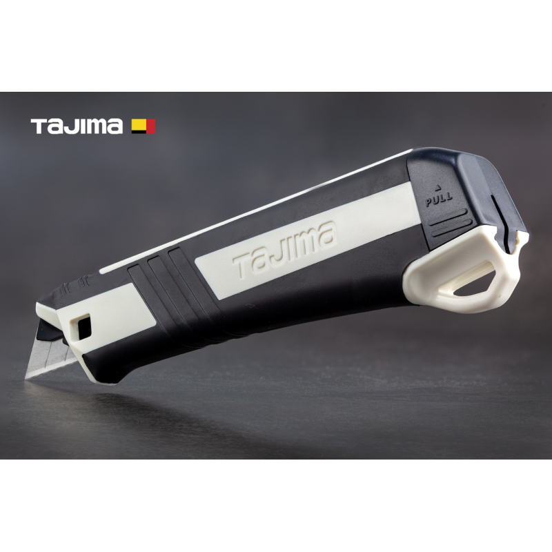 Ніж канцелярський 18 мм TAJIMA (Японія) DKC-L590W ізольований верхній автоматичний фіксатор