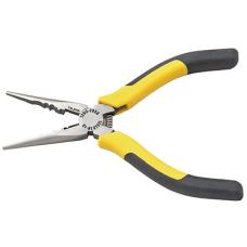 Плоскогубці (довгогубці) 160 мм TAJIMA (Японія) CrNi Хром-нікель, багатоцільові з ріжучою кромкою