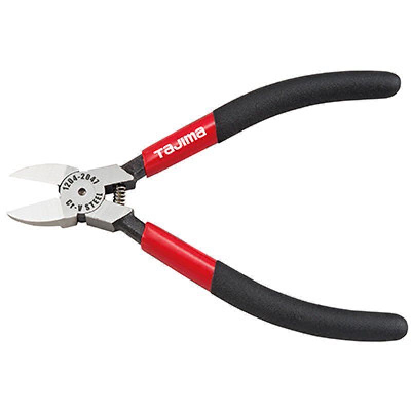 Кусачки бокорізи 160 мм TAJIMA Premium (Японія) CrV для пластику, плоскі губки (1204-2047)
