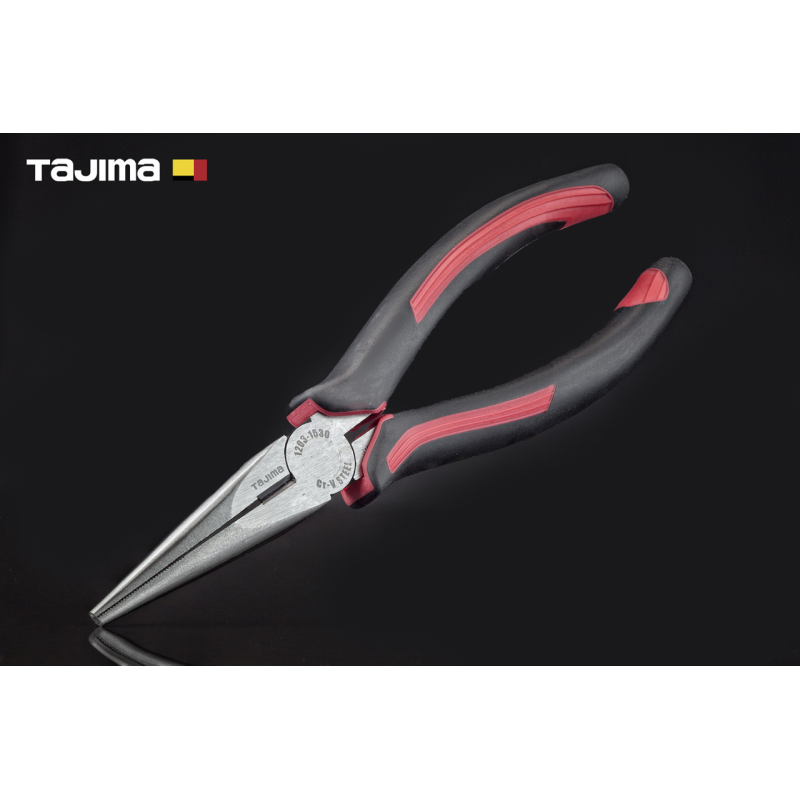 Плоскогубці (длинногубці) 200 мм TAJIMA (Японія) Premium з ріжучим лезом