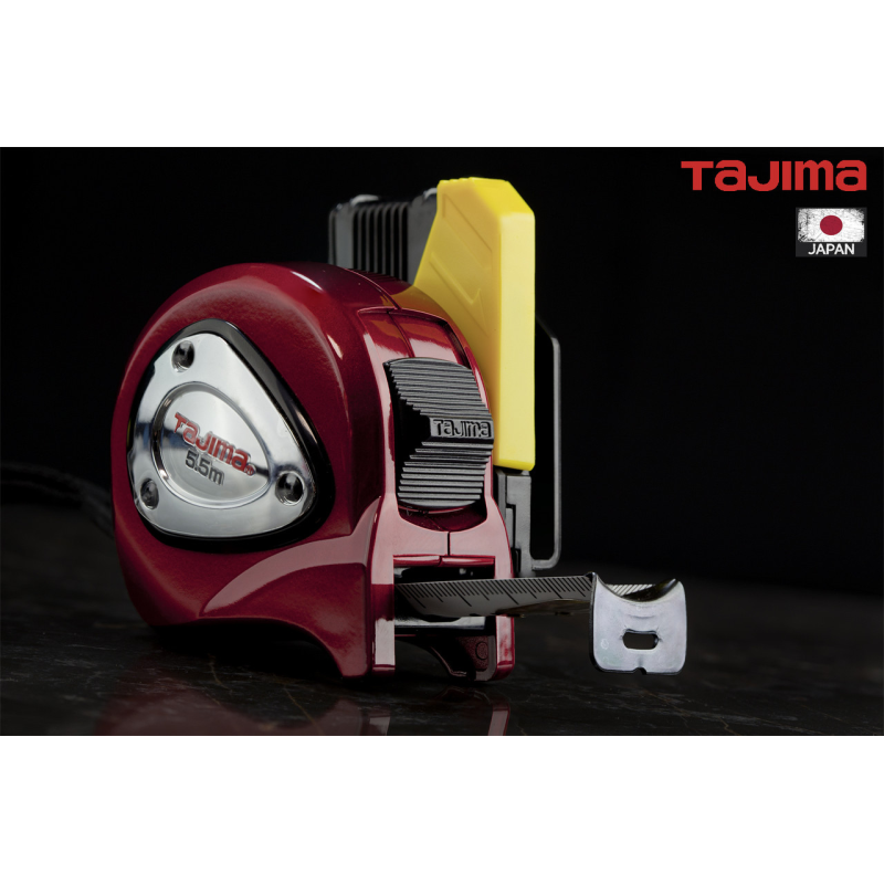 Рулетка будівельна 5,5м х 25мм TAJIMA (Японія) LOCK PLUS водостійка з тримачем на пояс