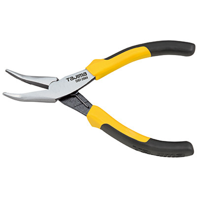 Плоскогубці (довгогубці) 125 мм TAJIMA (Японія) CrNi Хром-нікель, з вигнутим кінчиком