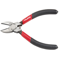 Міні діагональні кусачки бокорізи 125 мм TAJIMA Premium (Японія) CrV, вигнуті губки, універсальні (1202-1525)