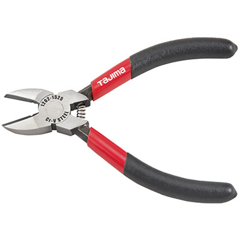 Міні діагональні кусачки бокорізи 125 мм TAJIMA Premium (Японія) CrV, вигнуті губки, універсальні (1202-1525) Міні діагональні кусачки бокорізи 125 мм TAJIMA Premium (Японія) CrV, вигнуті губки, універсальні (1202-1525)