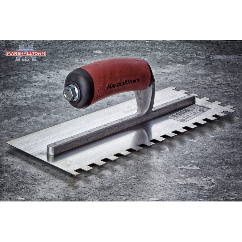 Професійний зубчастий шпатель зуб 10мм MARSHALLTOWN 280 x 114 мм