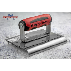 Радіус для прасування по бетону MARSHALLTOWN QLT з нарізувачем канавок (нерж. сталь) 152 х 127 мм