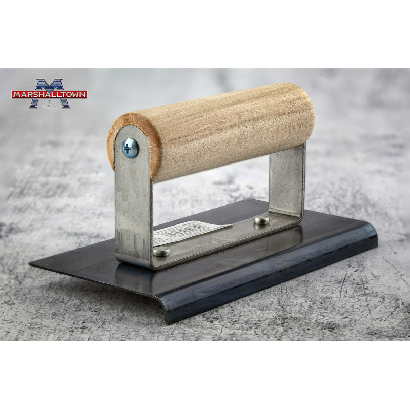 Радіус гладилка для бетону MARSHALLTOWN QLT блакитна сталь 152 х 76 мм