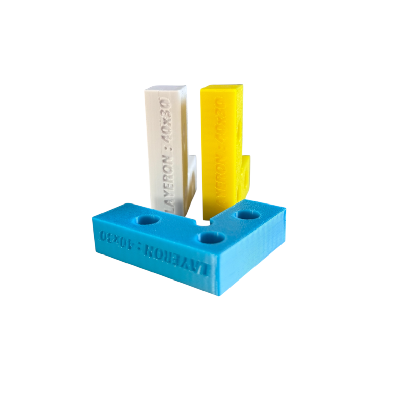 Кутник (кутик) для фіксації плитки Layeron 40×30 мм під 90° (KUT4030T)