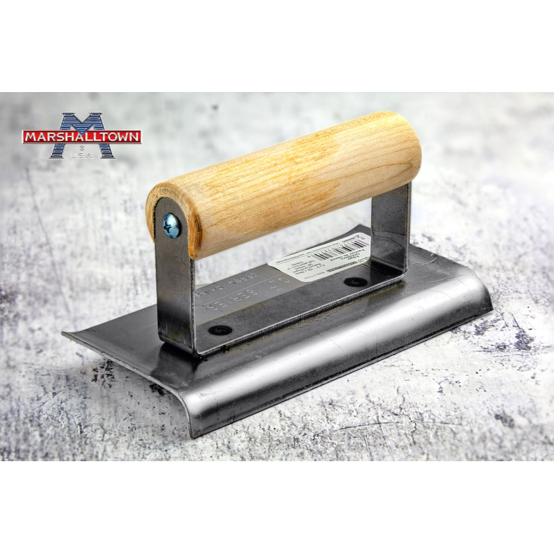 Радіус гладилка для бетону MARSHALLTOWN QLT вуглецева сталь 152 х 76 мм