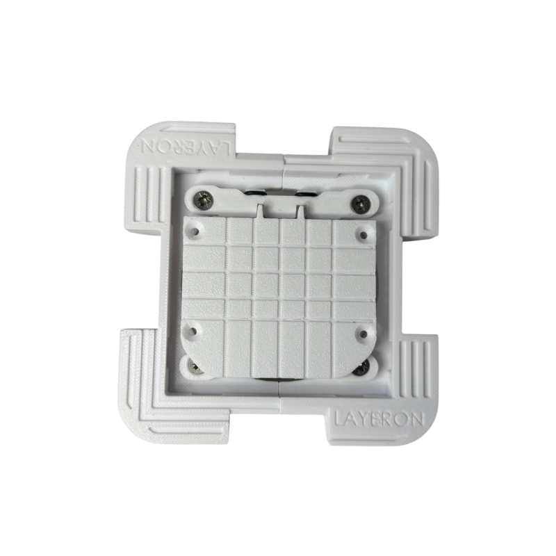 Вимикач прихованого монтажу Layeron одинарний з рамкою (L0056)