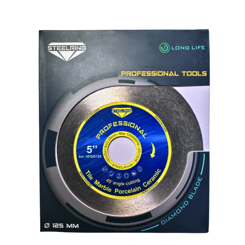 Диск алмазний STEELRING 115 мм для керамограніту/кераміки (HPGG115) Диск алмазний STEELRING 115 мм для керамограніту/кераміки (HPGG115)