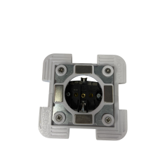 Розетка прихованого монтажу під плитку Layeron, бежевий/чорний (L0057)