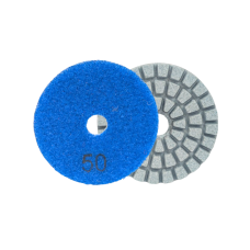 Алмазний гнучкий шліфувальний круг (АГШК) черепашка Layeron Ø50 мм №50 металізована з липучкою (L5050MET)