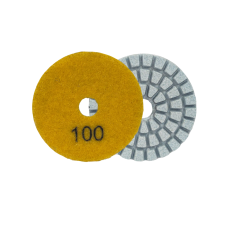 Алмазний гнучкий шліфувальний круг (АГШК) черепашка Layeron Ø50 мм №100 металізована з липучкою (L50100MET)