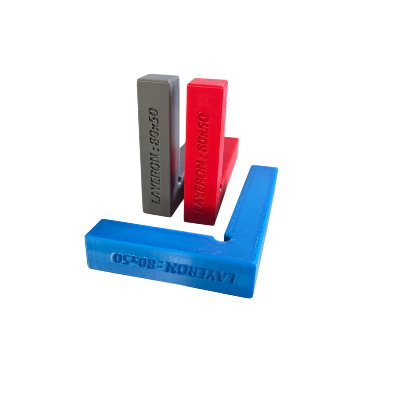 Кутник (кутик) для фіксації плитки Layeron 80×50 мм під 90° (KUT8050)