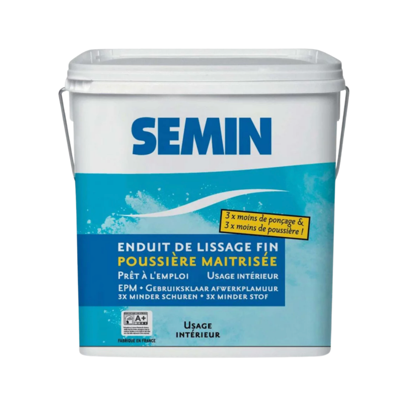 Шпаклівка для фінішного нанесення усередині приміщень Semin ENDUIT LISSAGE FIN, 10 кг (106072)