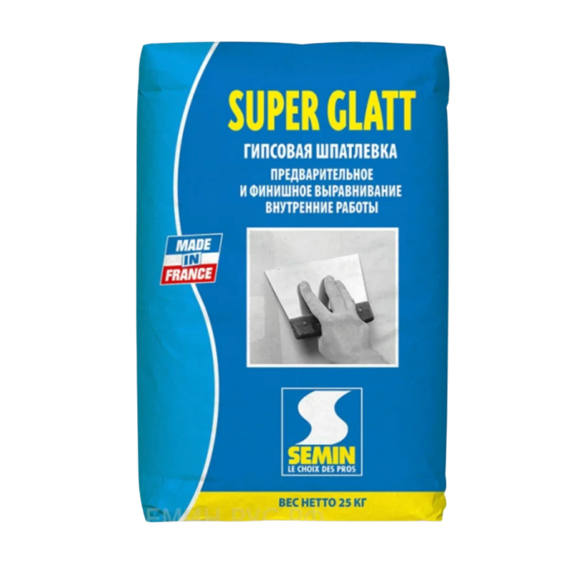 Фінішна шпаклівка SEMIN SUPER GLATT, 25 кг (00670)