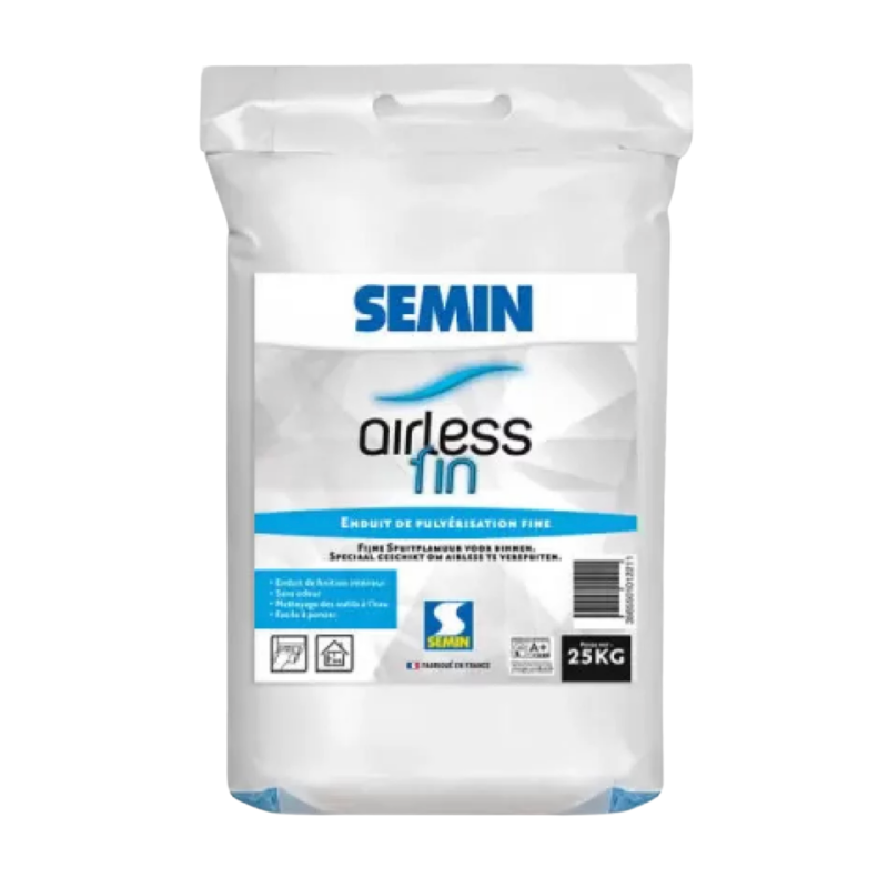 Фінішна полімерна шпаклівка безповітряного нанесення SEMIN AIRLESS FIN, 25 кг (110746)
