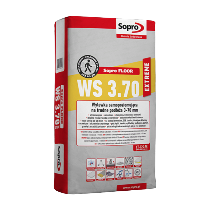 Самовирівнювальна наливна підлога Sopro FLOOR WS 3.70 Extreme, 25 кг (291/25)